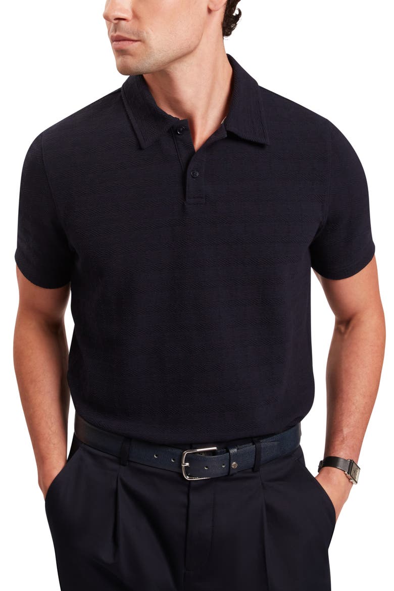 Serapa Texture Polo, Main, color, NAVY