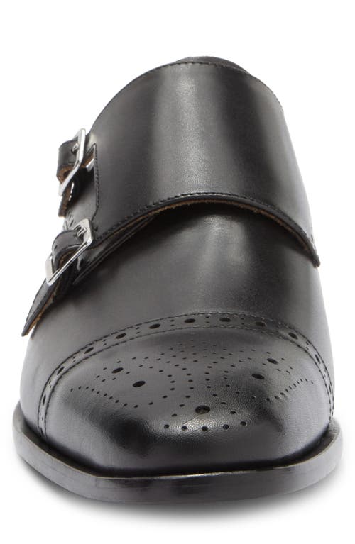 Curatore Cap Toe Double Monk Leather Loafer