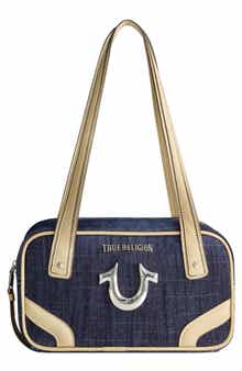 True Religion Logo Bowling Satchel Bag