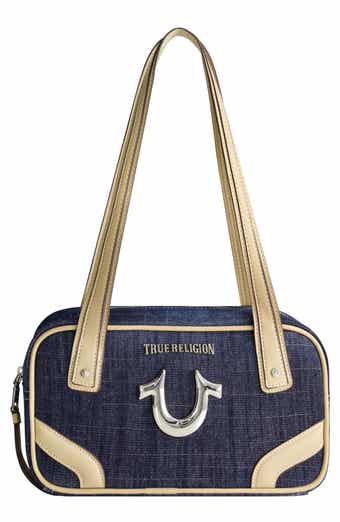 True Religion Logo Bowling Satchel Bag