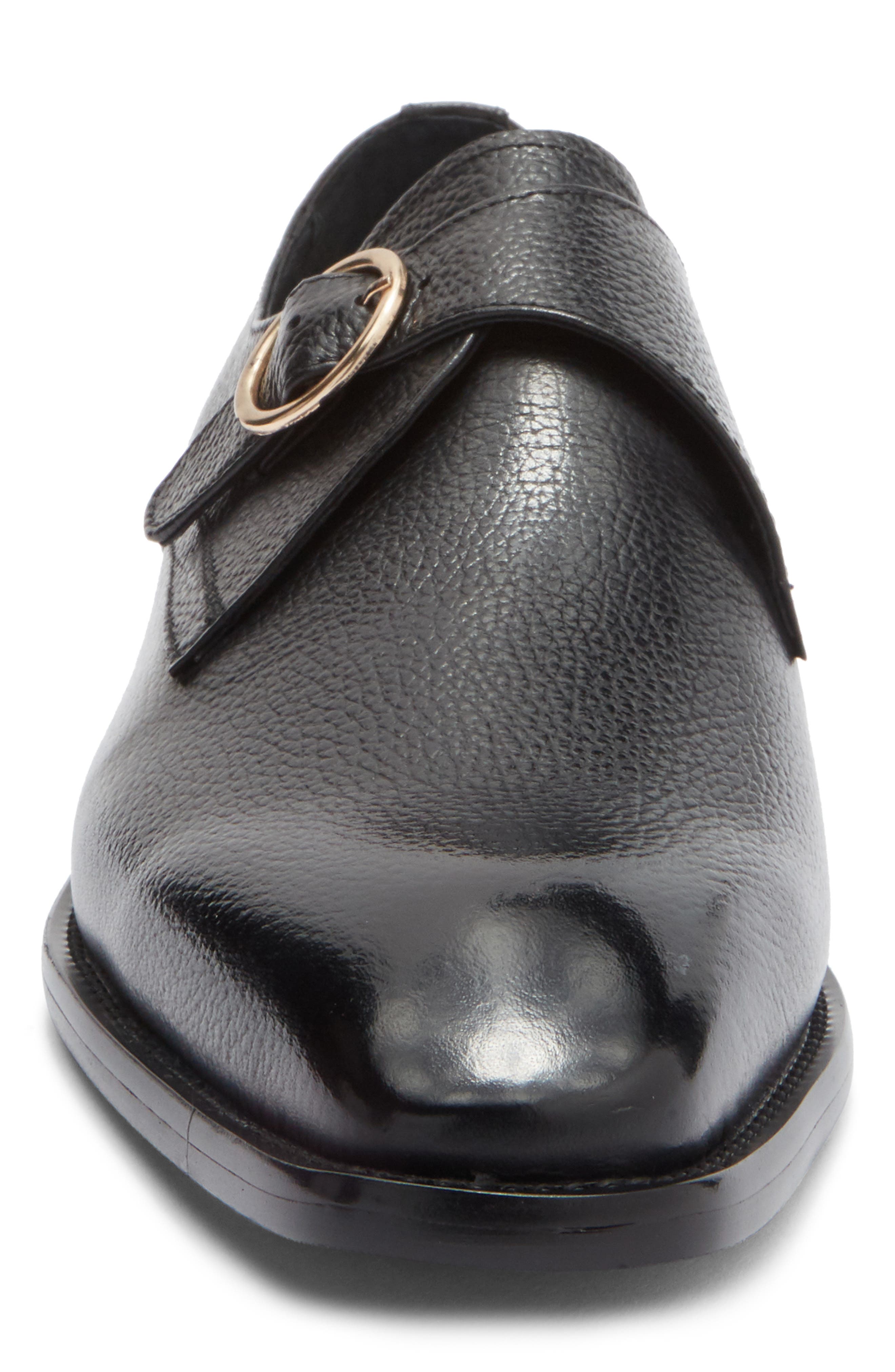 Maison Forte Vero Monk Shoe, Alternate, color, Black