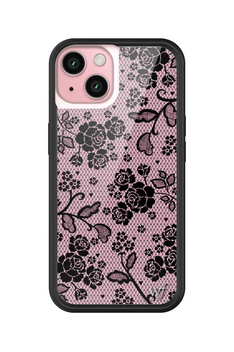 Lace Lover iPhone Case, Alternate, color, Pink