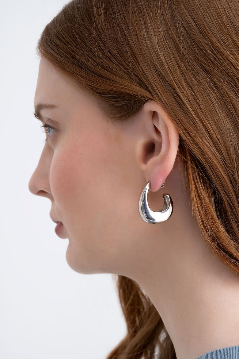 Studio Hoops, Alternate, color, Silver