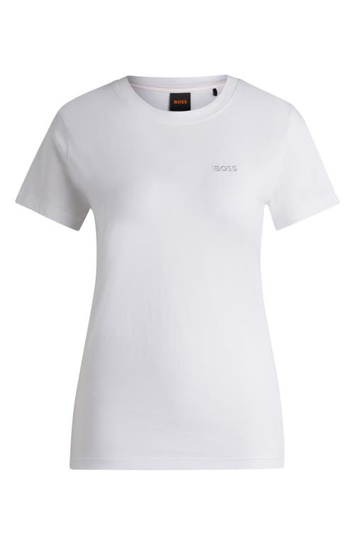 HUGO BOSS BOSS ORANGE ESOGO CREWNECK COTTON T-SHIRT