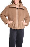 Levi's Floral Print Faux Shearling Bomber Jacket