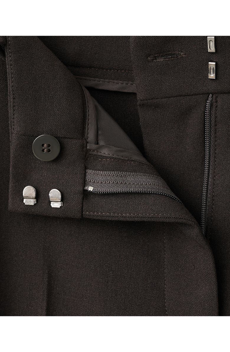 MANGO Straight Leg Pants, Alternate, color, Chocolate