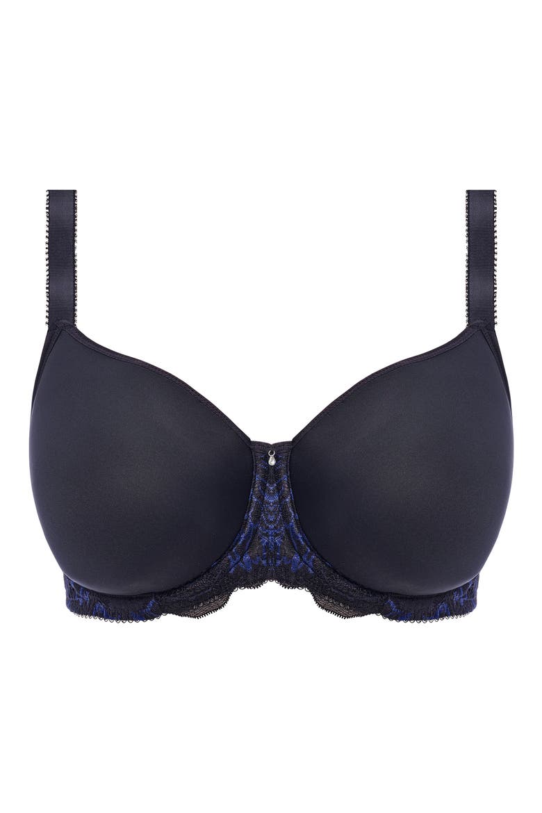 Emmaline Underwire Molded Spacer Foam Bra, Alternate, color, MIDNIGHT