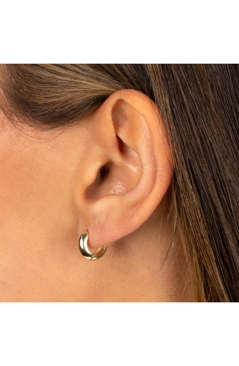 BY ADINA EDEN Solid Mini Bubble Huggie Earring 14K, Alternate, color, 