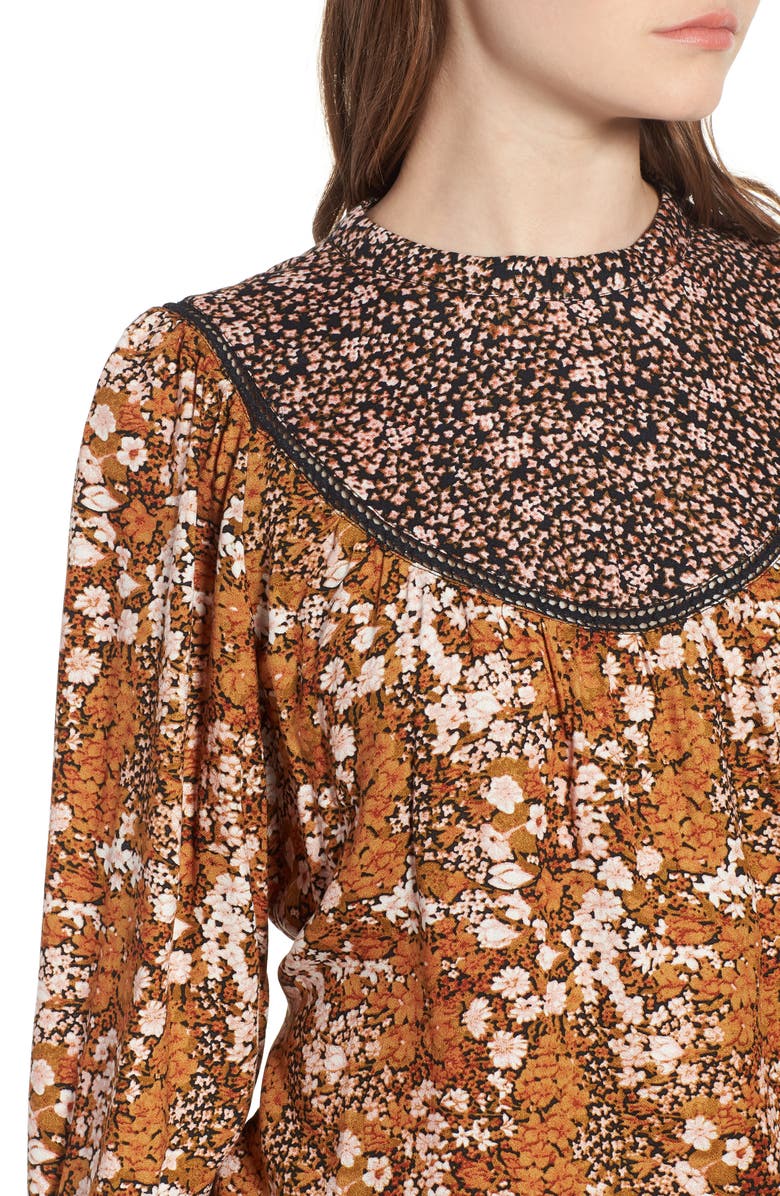 Hinge Mix Print Top, Alternate, color,