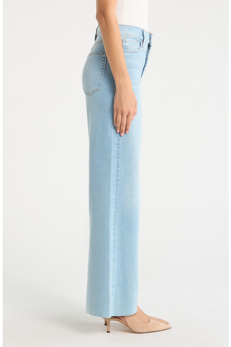 Le Slim Raw Hem Palazzo Jeans, Alternate, color, HUSH RAW AFTER