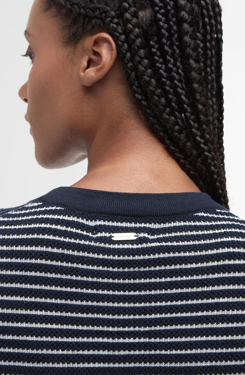 Barbour Macy Stripe Cotton Sweater, Alternate, color, Dark Navy Stripe