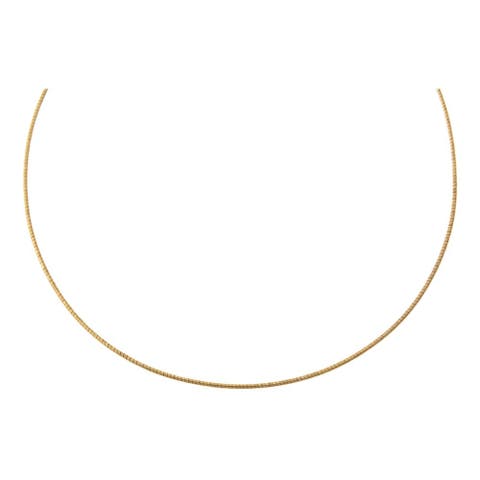 Solid Omega Chain Necklace