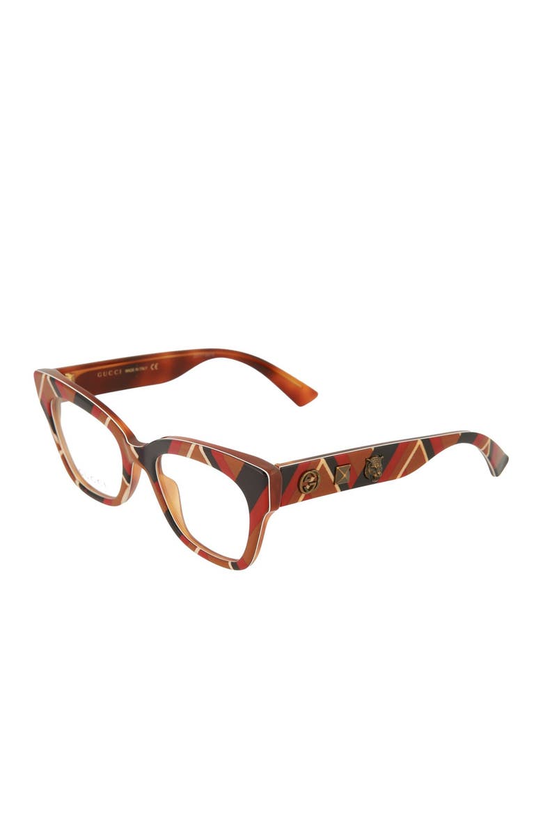 Gucci 49mm Cat Eye Optical Glasses, Alternate, color,