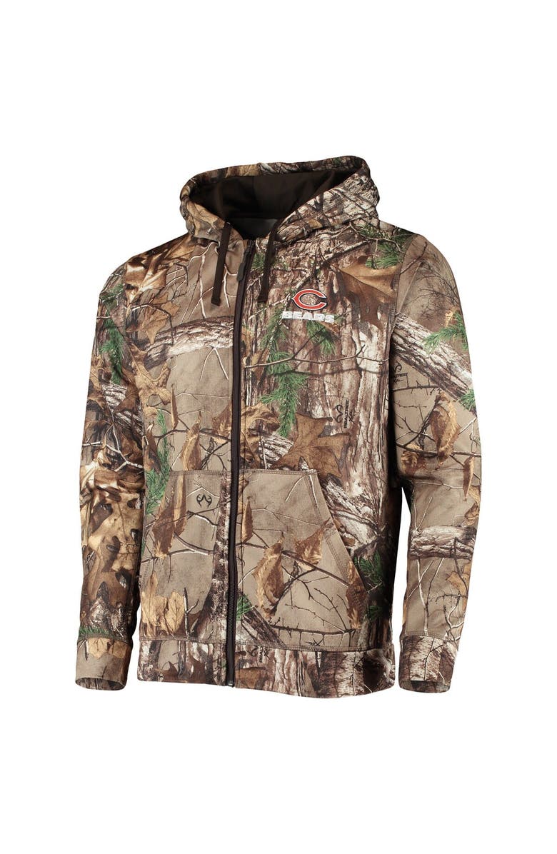DUNBROOKE Men's Dunbrooke Realtree Camo Chicago Bears Trophy Tech Fleece Full-Zip Hoodie, Alternate, color, Realtree Camo