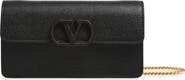 Valentino Garavani VLOGO Signature Leather Wallet on a Chain