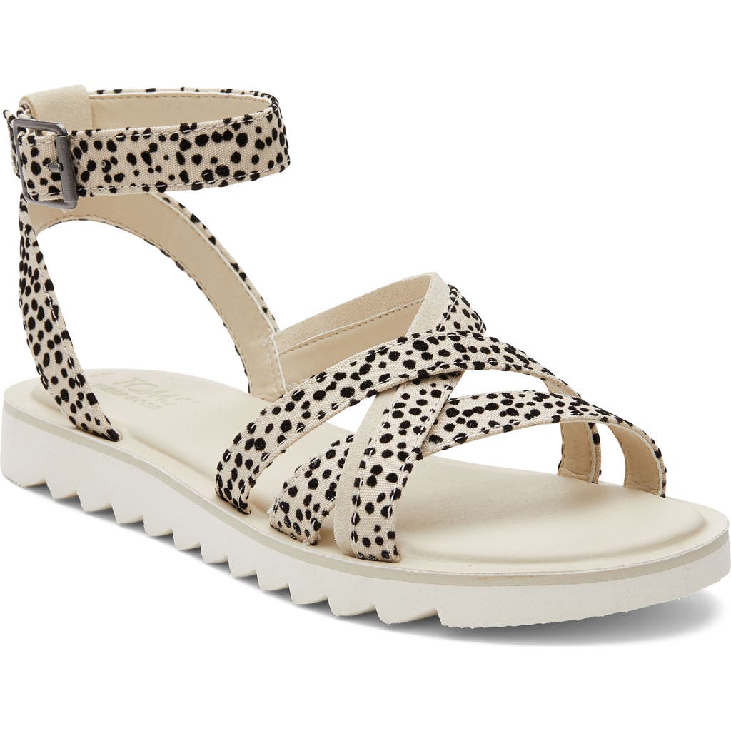 Toms Rory Ankle Strap Sandal In Natural