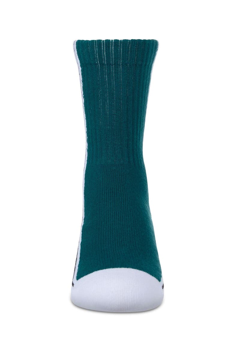 Color Block Stripe Crew Socks, Alternate, color, Blue