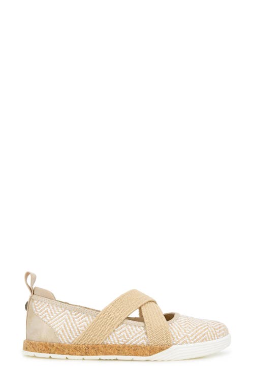 Jbu Elm Flat In Cream Raffia