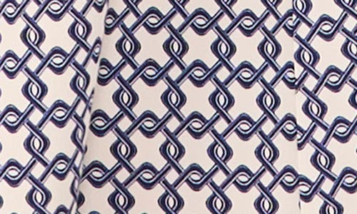 Ted Baker Geo Print Short Sleeve Midi Dress In Gray