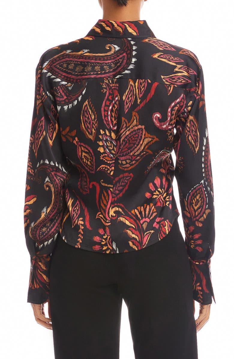 FIFTEEN TWENTY Tawnie Print Side Pleat Shirt, Alternate, color, Paisley