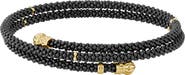 LAGOS Gold & Black Caviar Coil Bracelet