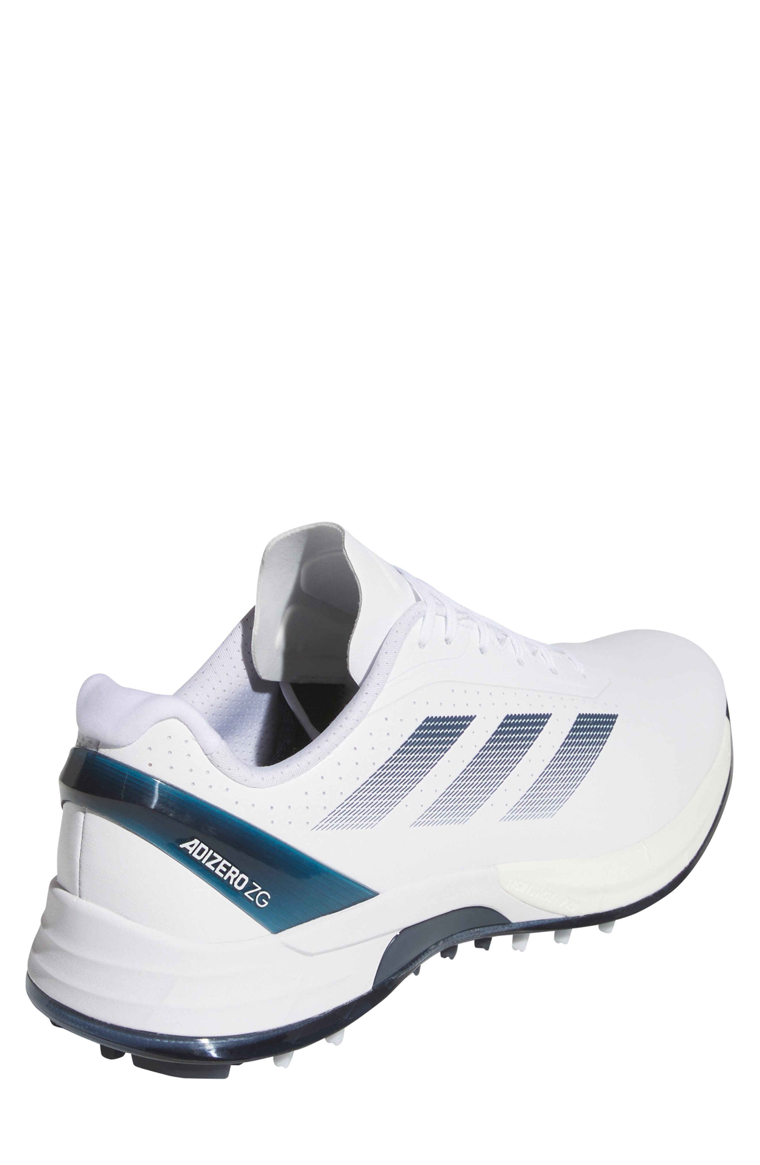 adidas Adizero ZG Golf Shoe, Alternate, color, White/ Navy