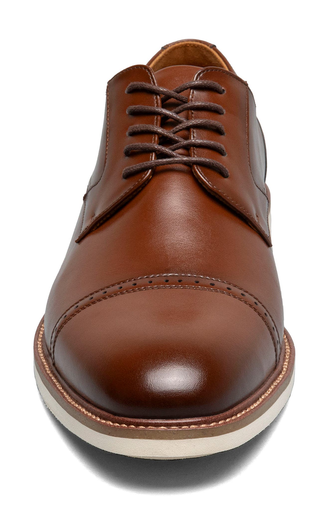 Vogel Cap Toe Derby, Alternate, color, COGNAC
