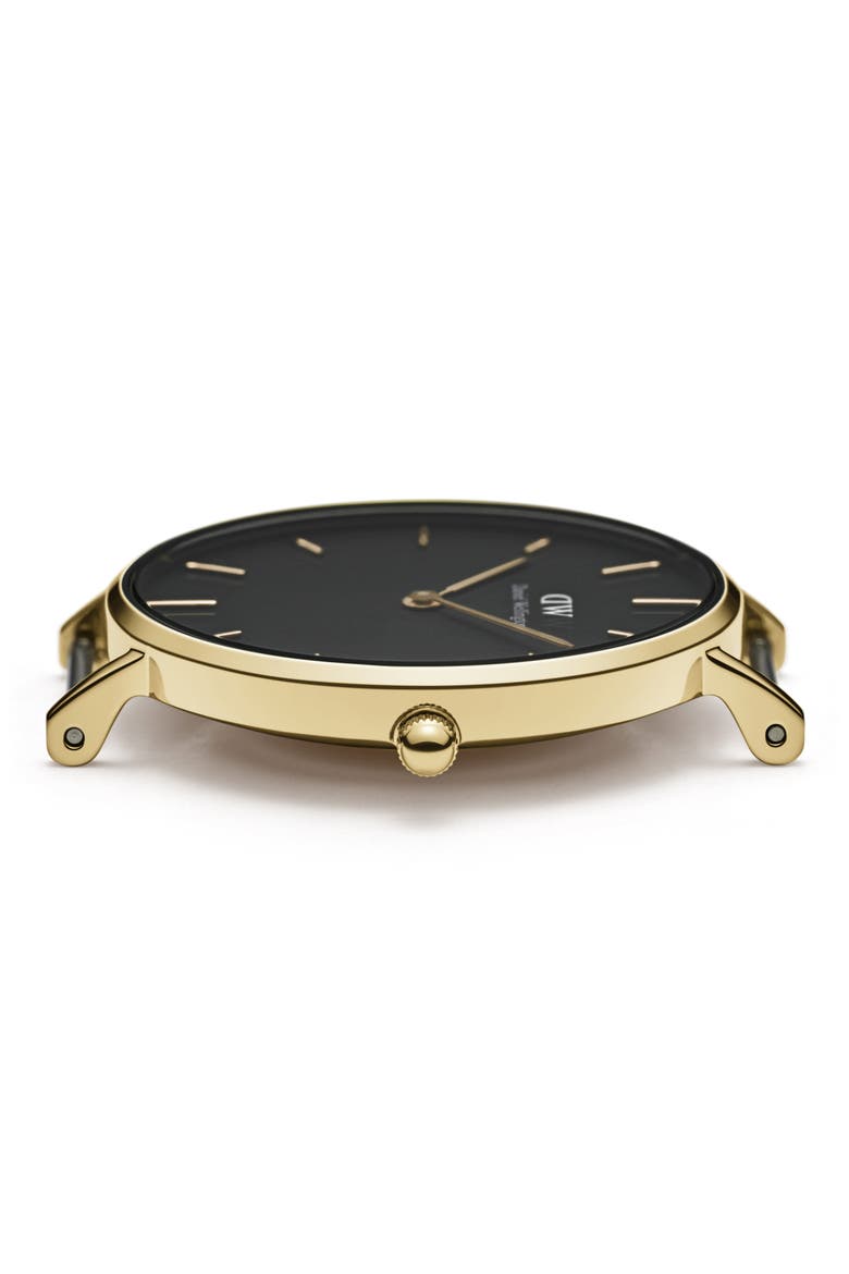 Grand Petite Evergold Mesh Strap Watch, 36mm, Alternate, color, ROSE GOLD/ BLACK