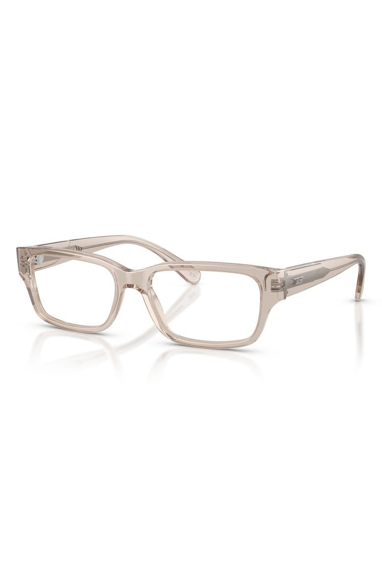 DIESEL<sup>®</sup> 56mm Square Optical Glasses, Alternate, color, Transp Taupe/ Demo