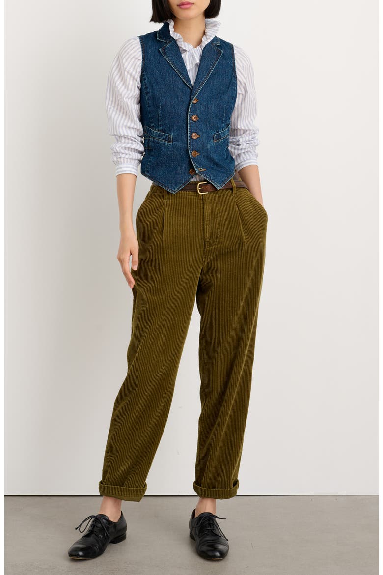 Arya Denim Vest, Alternate, color, RINSE WASH