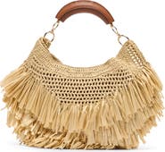 Dolce Vita Amarilis Raffia Shoulder Bag
