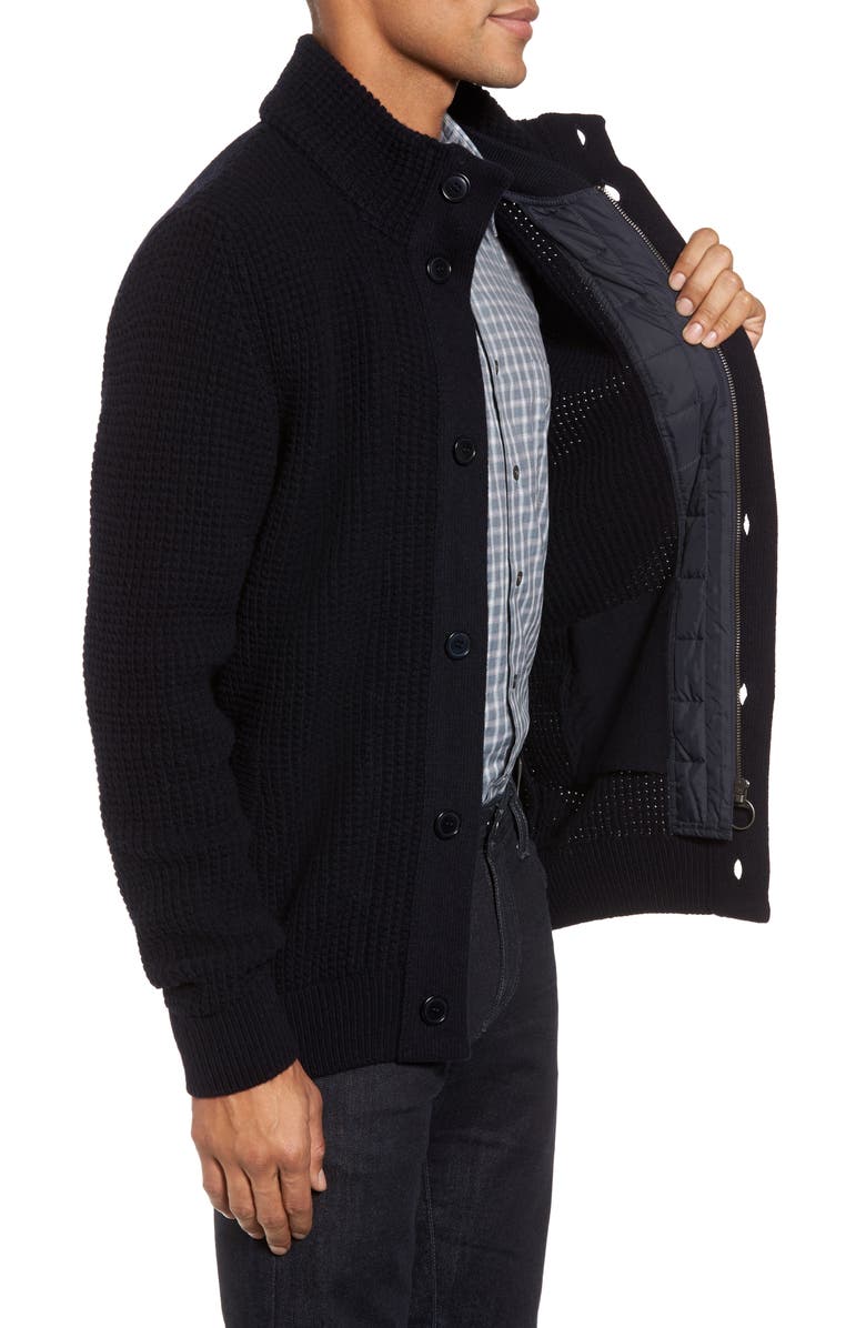 Barbour Helm Wool Cardigan with Bib, Alternate, color, 