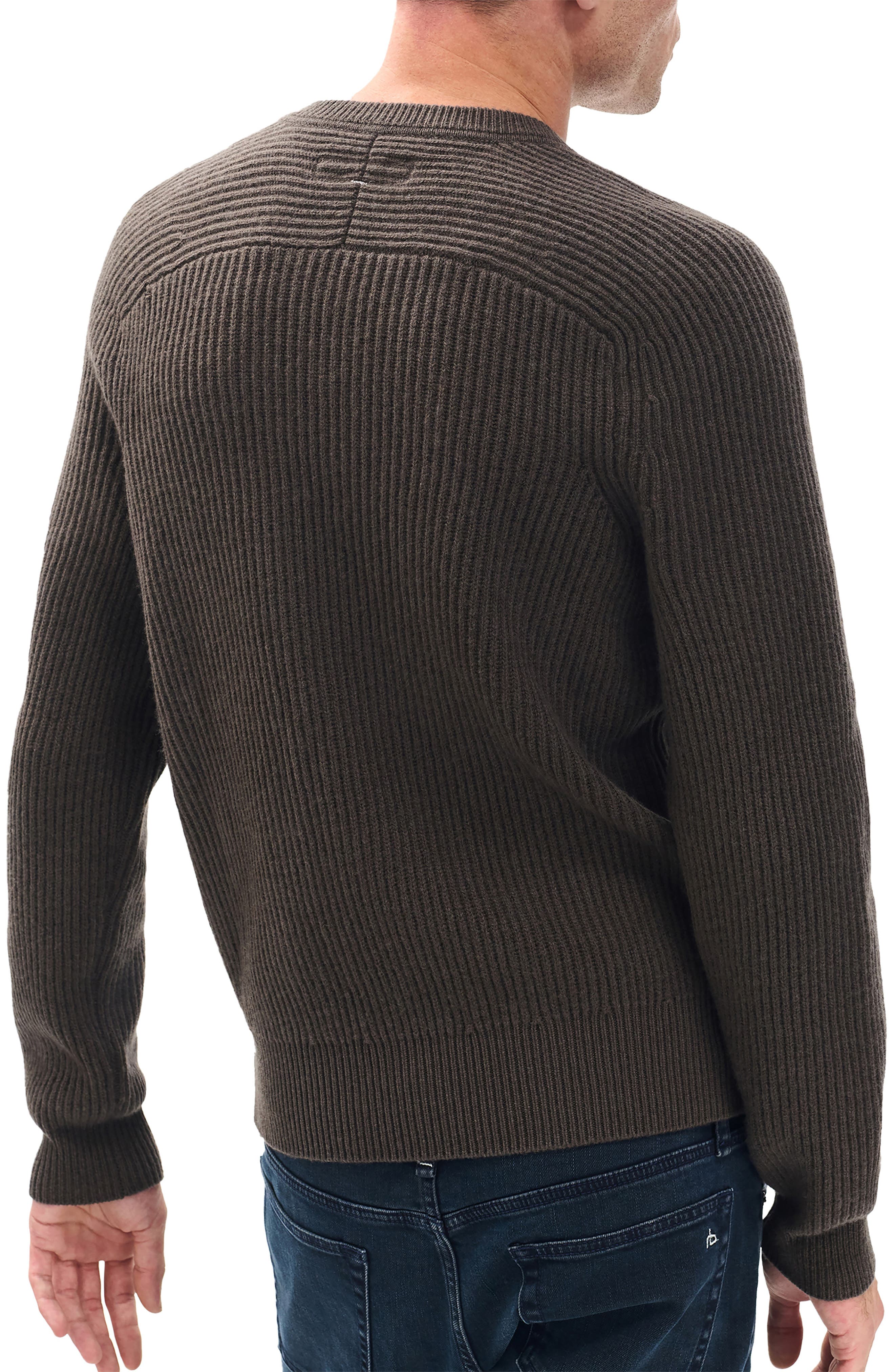 Walker Mixed Media Wool Blend Sweater - image 2