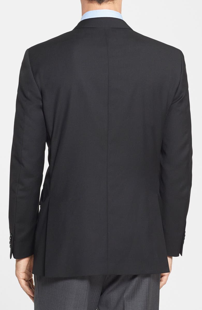 Peter Millar Classic Fit Black Wool Sport Coat, Alternate, color,