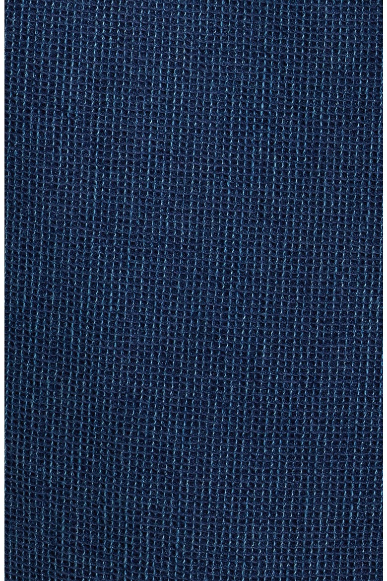 Classic Fit Button-Up Linen Work Shirt, Alternate, color, 7298 INDIGO WAFFLE