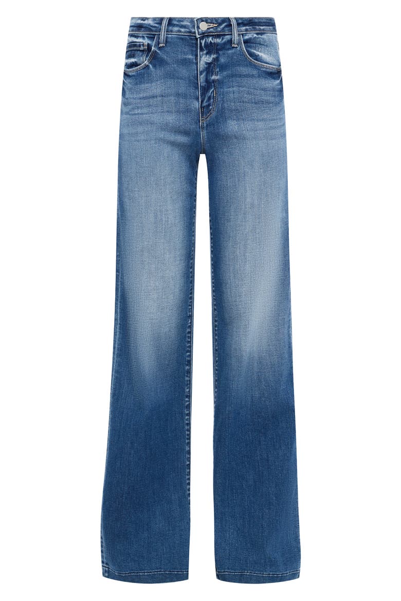Clayton High Waist Wide Leg Jeans, Alternate, color, HAMPTON