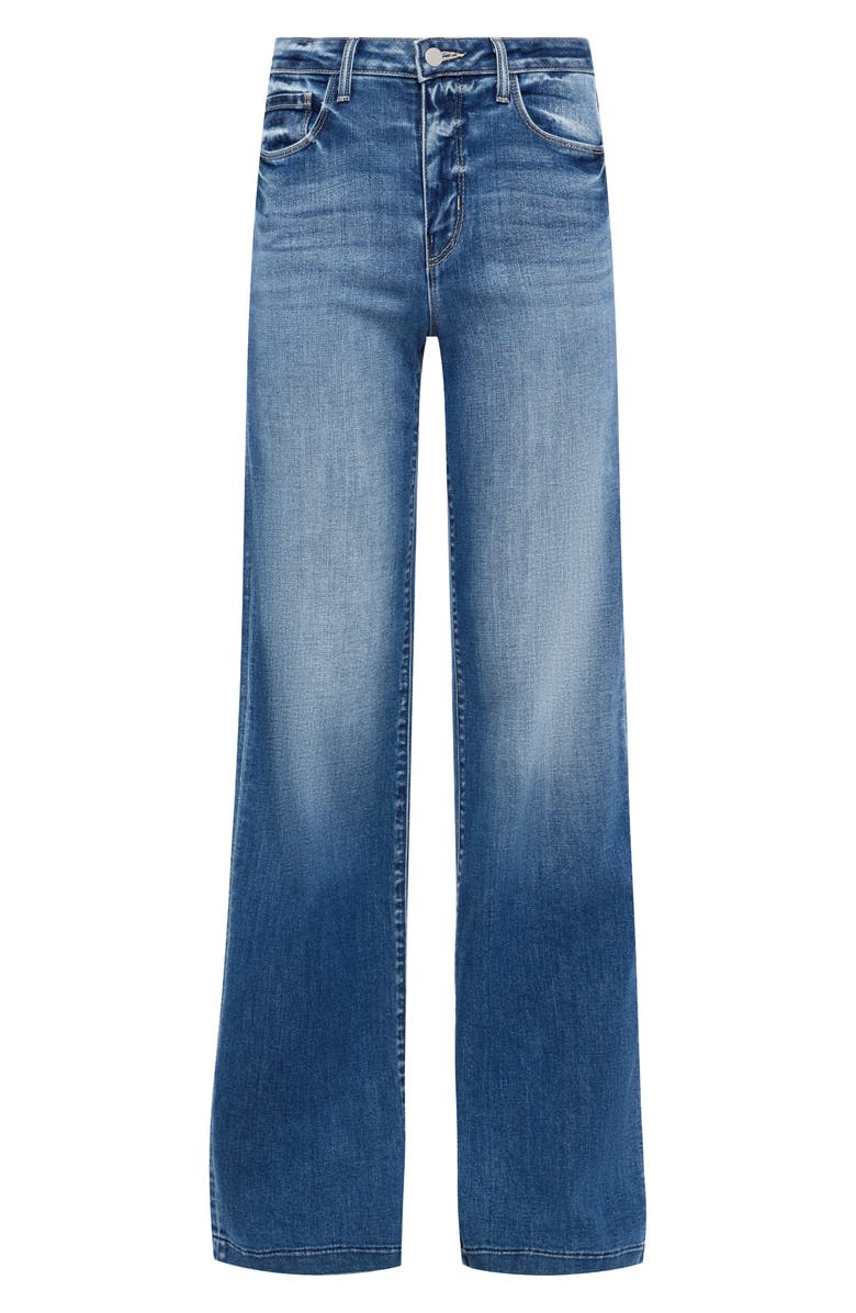L'AGENCE Clayton High Waist Wide Leg Jeans, Alternate, color, Hampton