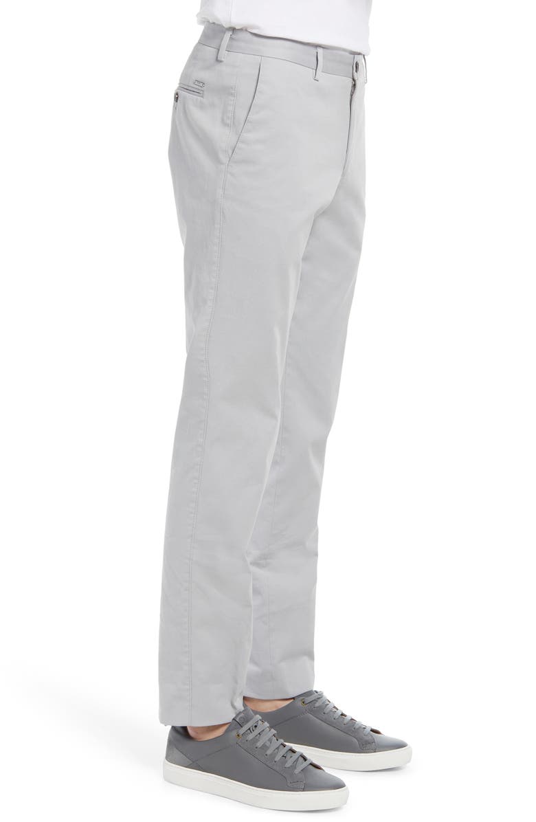 BOSS Stanino Flat Front Stretch Cotton Dress Pants, Alternate, color, 