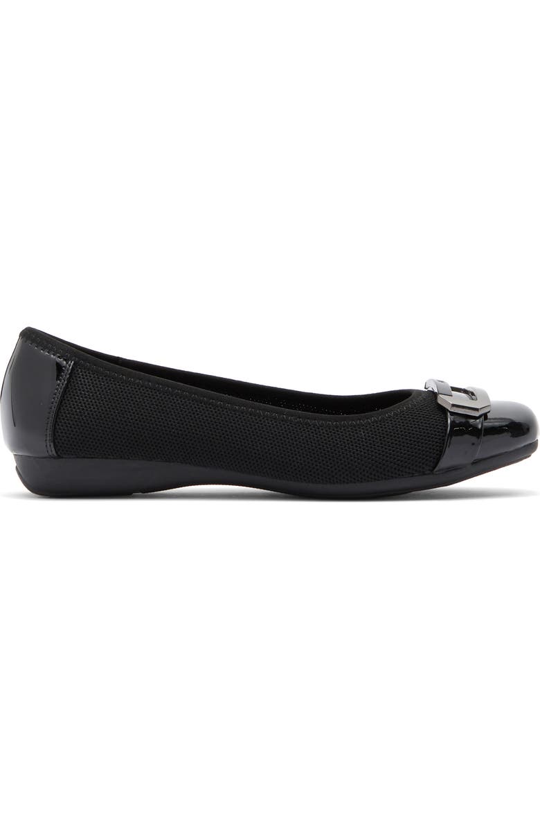 Anne Klein Ursula Buckle Ballet Flat, Alternate, color,