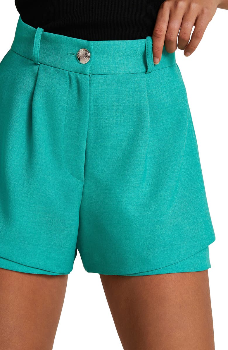 River Island Button Detail Shorts, Alternate, color,