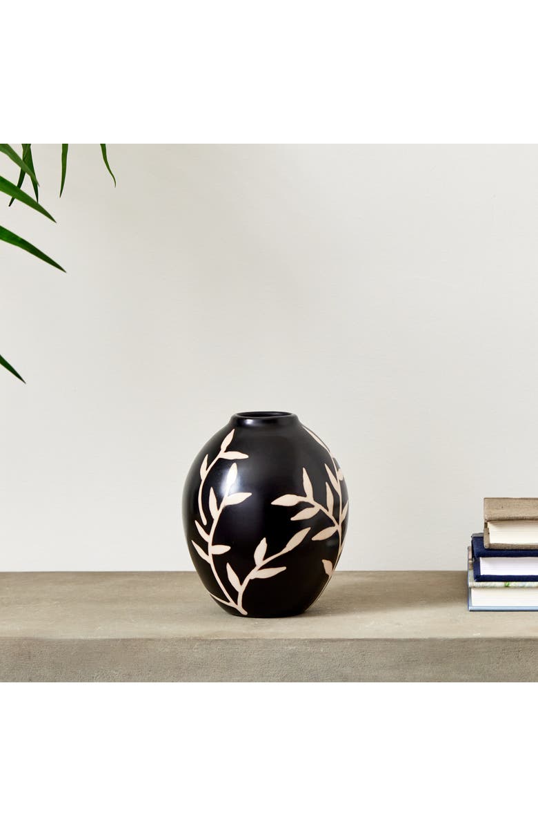 Napa Home & Garden Dayana Vase, Alternate, color, Black