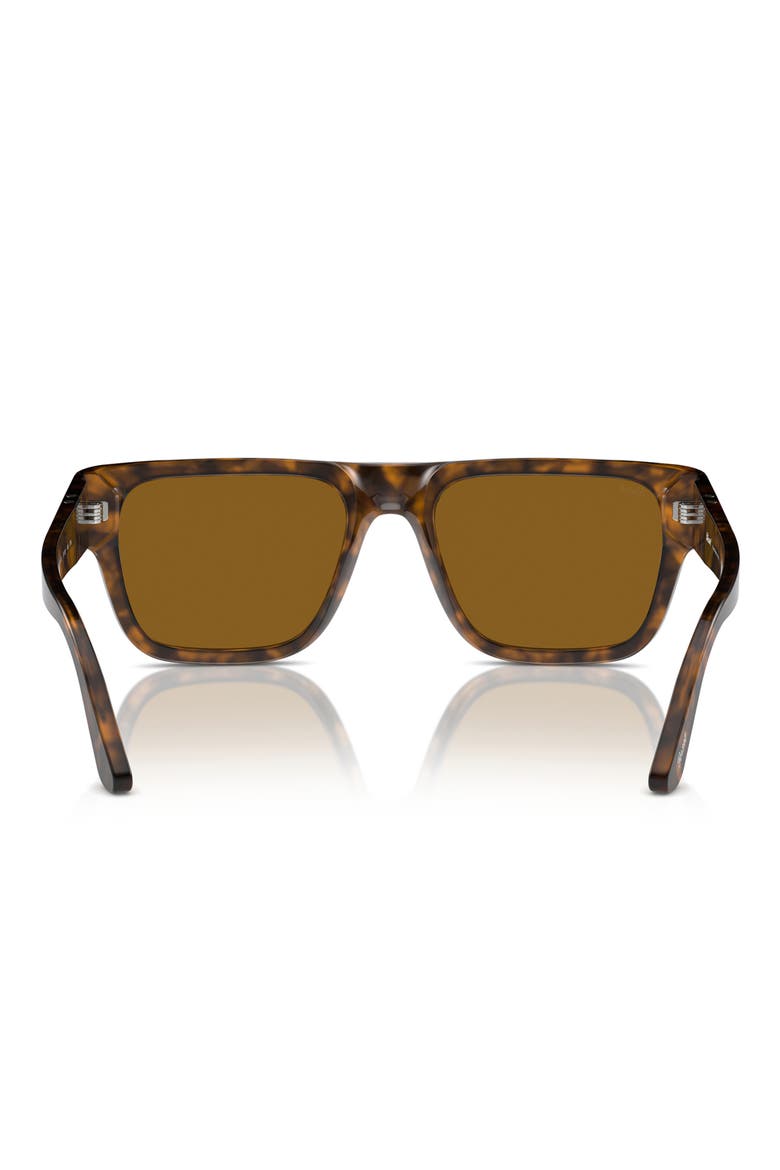 57mm Round Sunglasses, Alternate, color, BROWN HAVANA