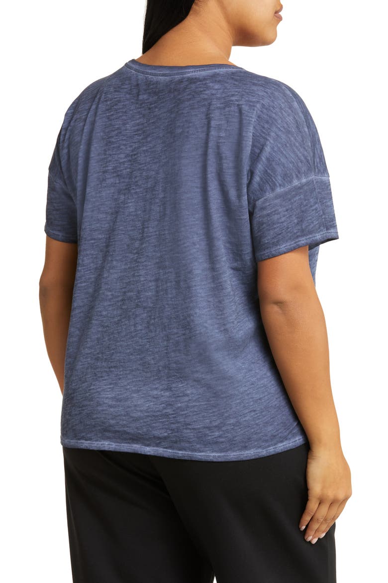 Slubbed Organic Cotton Crewneck T-Shirt, Alternate, color, TWILIGHT