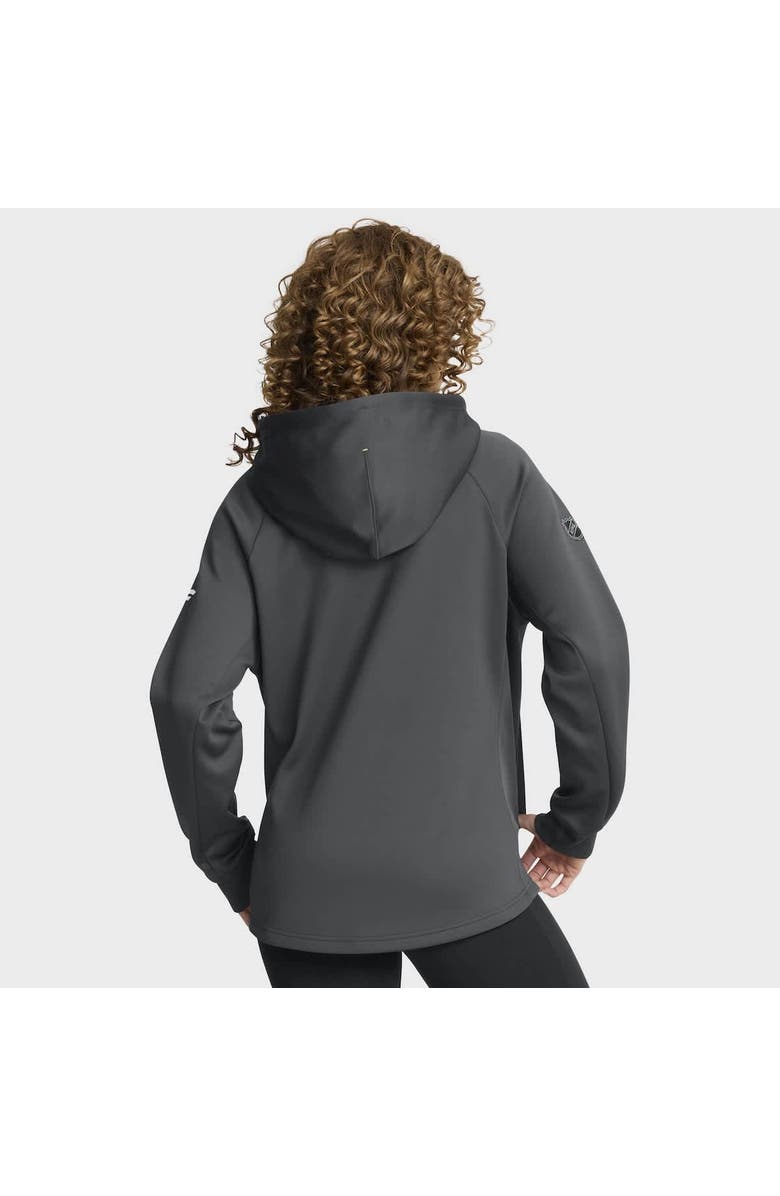 FANATICS Women's Fanatics Black Vegas Golden Knights Authentic Pro Rink Raglan Full-Zip Hoodie, Alternate, color, Black