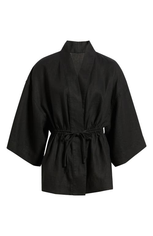 & Other Stories Zinnia Drawstring Jacket In Black