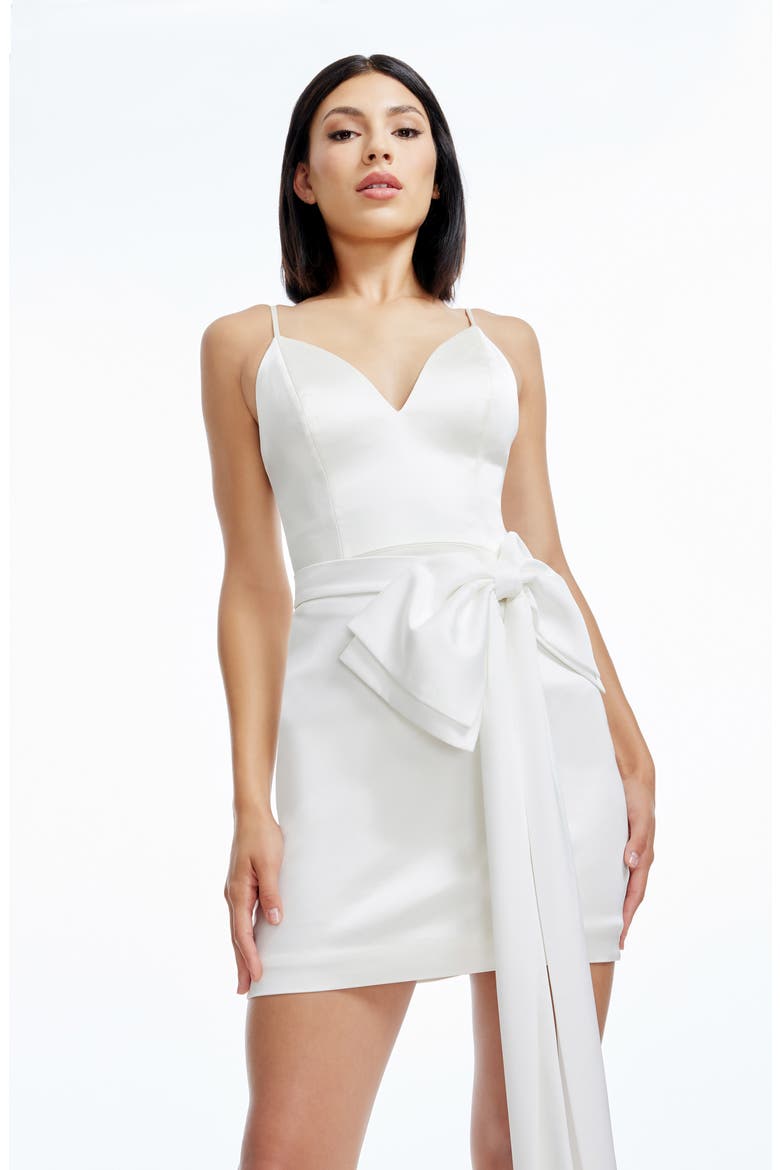 Millie Sheath Cocktail Minidress, Alternate, color, WHITE