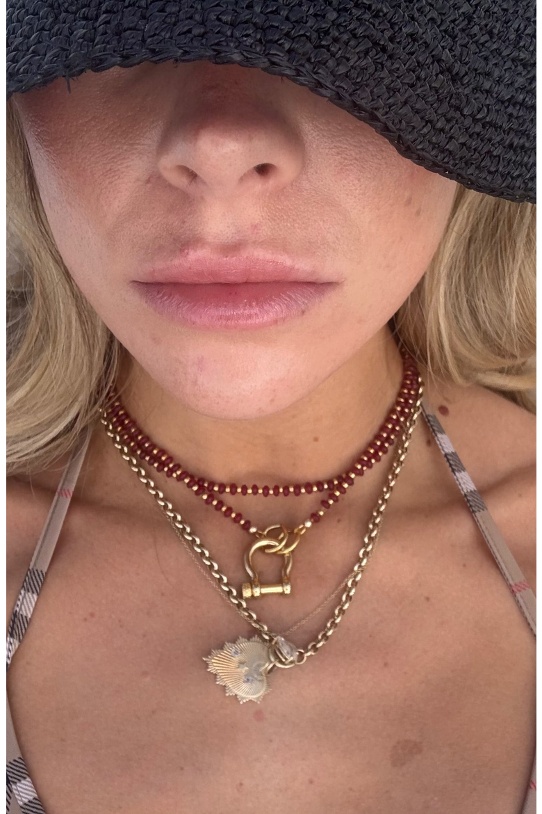 Tony Necklace, Alternate, color, Red Onyx