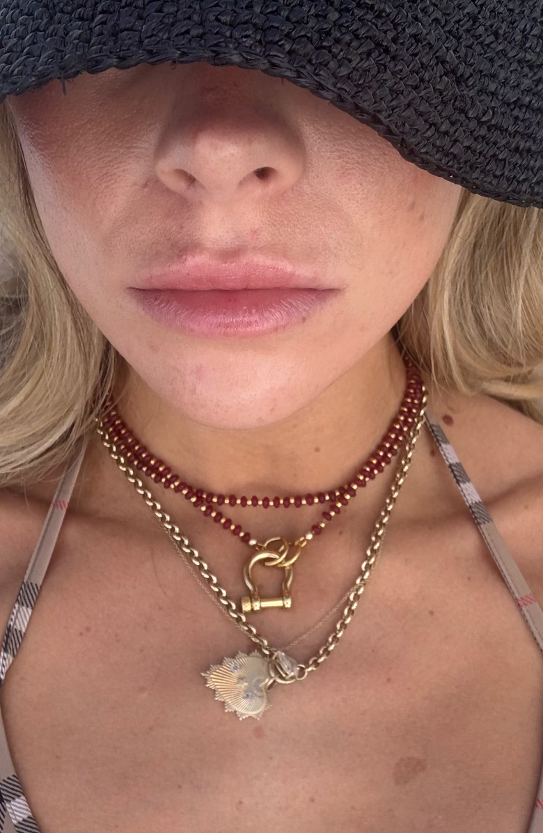 Spicy Dan Tony Necklace, Alternate, color, Red Onyx