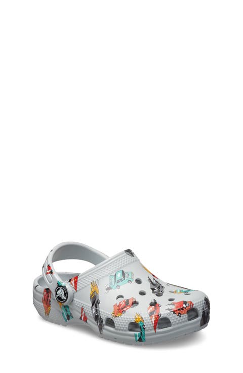 Kids' Race Car Print Classic Clog (Baby, Walker & Toddler)