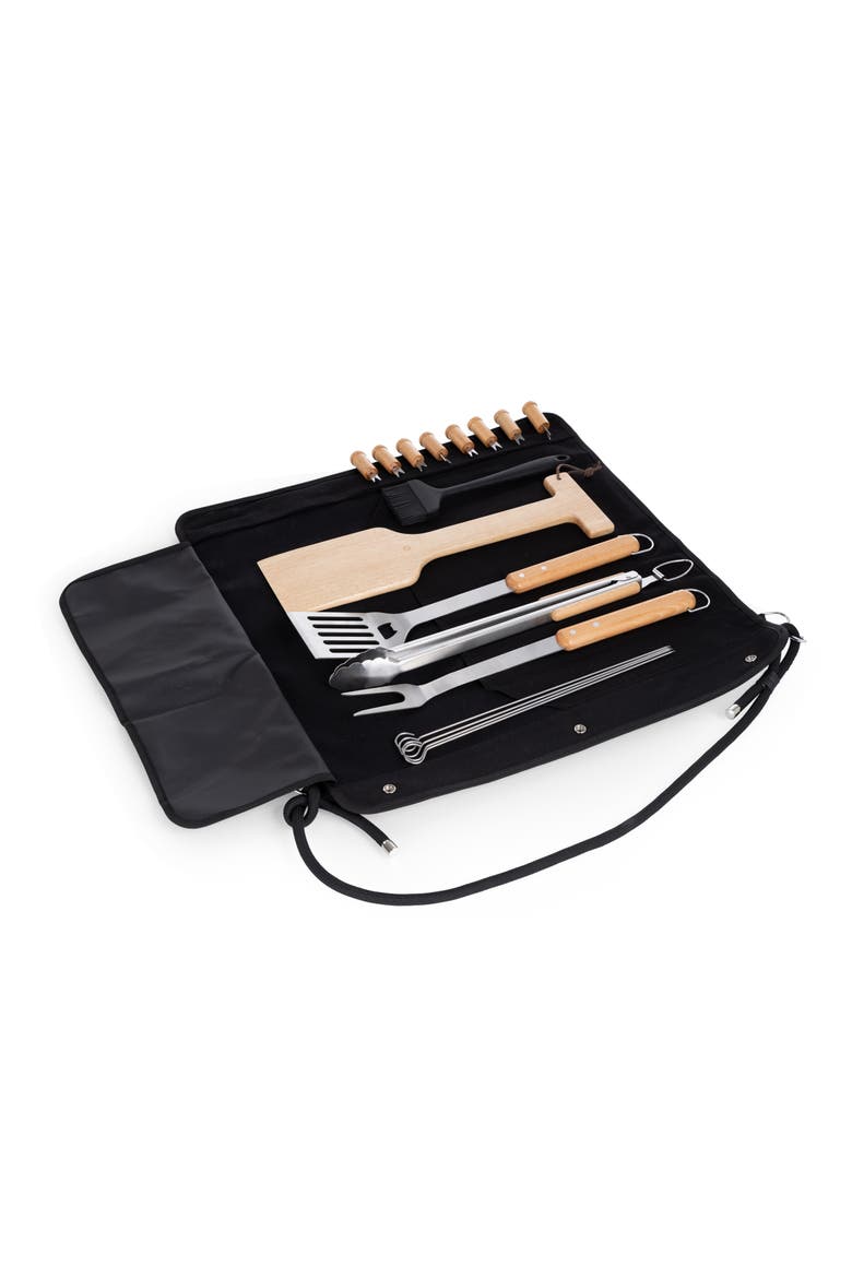18 Piece BBQ Roll Up Set, Main, color, Black